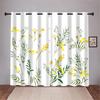 Современный простой художественный стиль Цветочные зеленые шторы с листьями 2 панели Минималистский дом Гостиная Спальня Кабинет Кухня Салон Декор Шторы