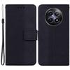 For Realme 12 5G/12x 5G Leather Phone Case Geometry Imprinted Flip Stand Cover