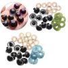 10PCS Stuffed Toys Green Glitter Safety Eyes 16/18/20/24mm Round Plastic Findings Stuffed Toys Safety Eyes Kids Boys Girls Gift