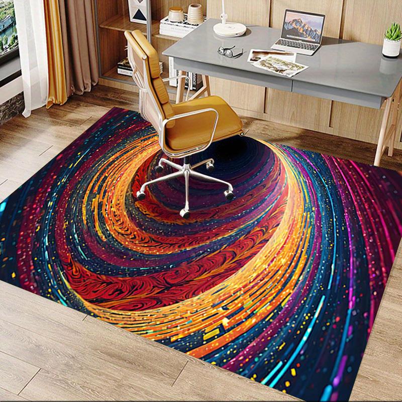 1PC Vortex Swirl Extra Large Non Slip Floor carpet, Office, family, bedroom, Studio Large Area Rug Indoor Rugs, , Vibrant Colors