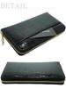 Green Crocodile Leather Wallet Long Wallet Genuine Single Piece Leather Unrivaled Crocodile Leather Crocodile Skin Crocodile Leather Crocodile Leather