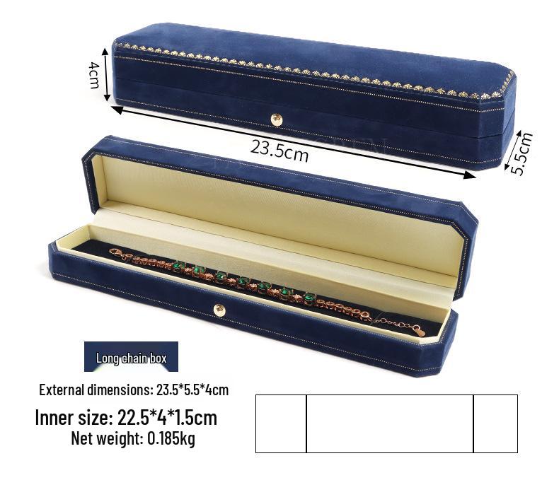 European Octagonal Jewelry Box for Rings, Necklaces, and Bracelets