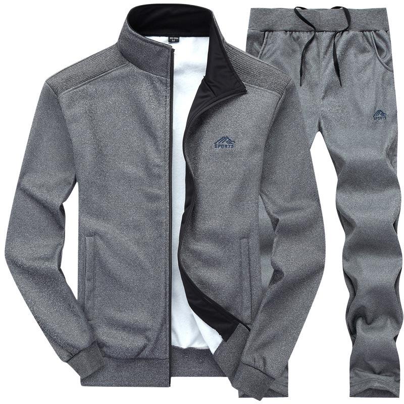 Mens Clothing 2 Pieces Sets Slim Tracksuit Hoodies Men Sets Fashion Autumn Spring Sporting Suit Sweatshirt +Sweatpants