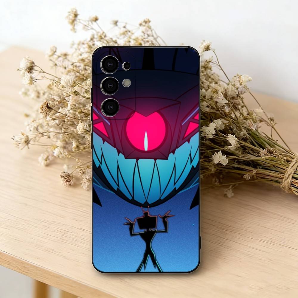 Hazbin H-Hotel V-Vox Чехол для телефона для Samsung S25,S24,S21,S22,S23,S30,Ultra,S20,Plus,Fe, Мягкий силиконовый черный чехол
