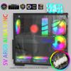 5V 3PIN ARGB DDR Heatsink Aura Sync PC Memory Cooling Vest with Thermal Silicone Pad for DDR2 DDR3 DDR4 DDR5 Desktop PC Memory