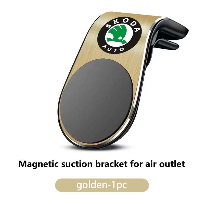 sfrab5 Car Magnetic L-Type Phone Holder Car Smart Phone Stand Clip For Skoda Kamiq Karoq Octavia 2 3 Rapid Scala Kami Fabia VII VRS