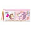 Unicorn School Set Pencil Case Pouch Spiral Notebook 2 Pencils Eraser Mini Highlighter Sharpener