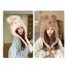 Warm Ear Protection Hat Fluffy Cycling Hat Cute Winter Plush Hat  Women