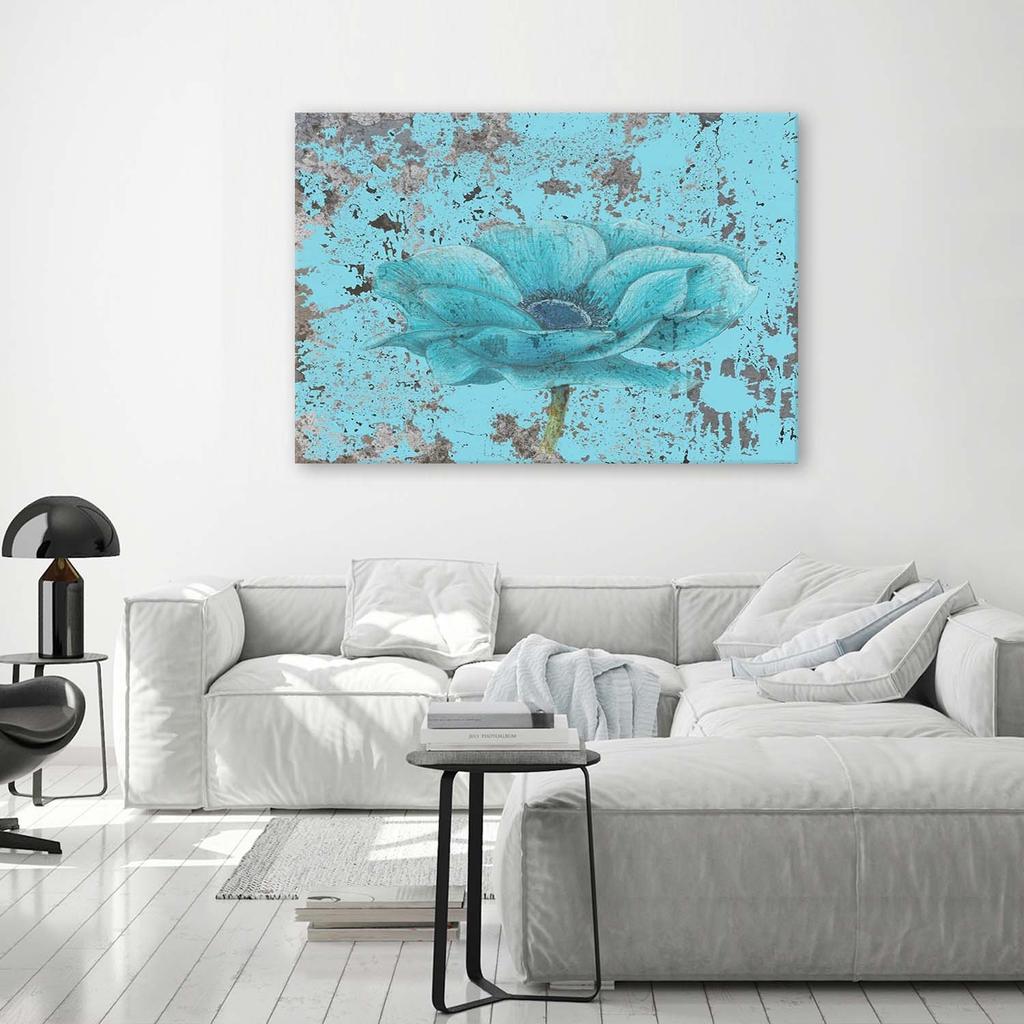 Canvas Print Turquoise Flower