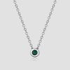Daily Bezel Necklace _Green