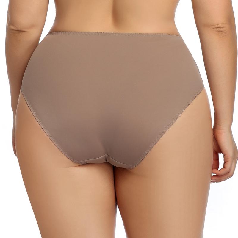 Solid Color Women Panties Plus Size Female Underwear Breath Lingeries Middle Waist Panty L XL 1XL 2Xl 3Xl 4Xl 5Xl 6Xl 7XL