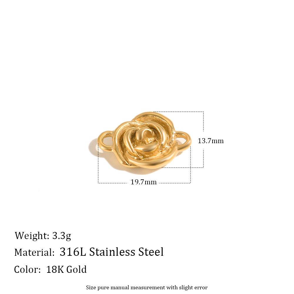 MamacitaSlay 316L Нержавеющая сталь Винтажные геометрические подвески Покрытие 18K золотом Водонепроницаемый кулон Украшения Для ожерелья Браслета DIY