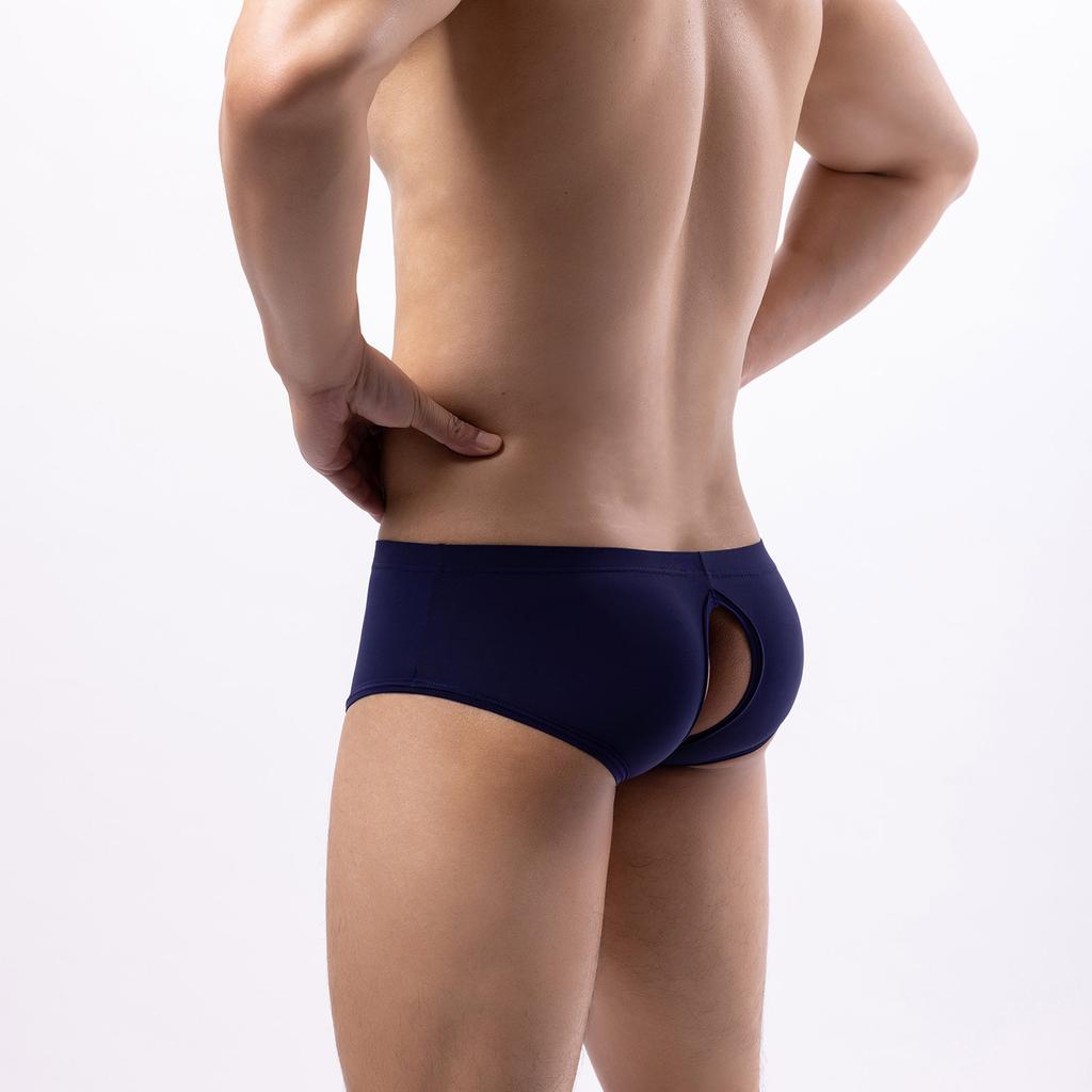 Мужские однотонные полосатые боксеры, мужское нижнее белье, дышащие мягкие трусы