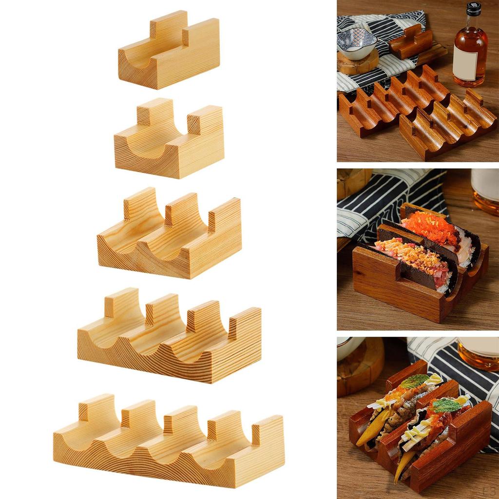Sushi Taco Holder Display Rack Japanese Food Serving Tray Decorative Hand Roll
