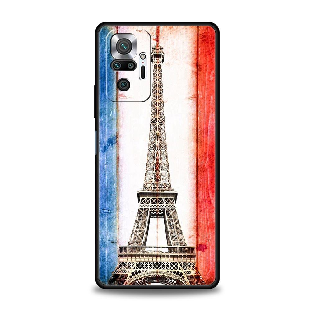 Чехол для телефона Xiaomi Redmi Note 12 10 11 9 8 Pro Plus 9S 7 8T 9T 9A 8A 9C K40 игровой мягкий чехол бампер Франция флаг футбол Париж