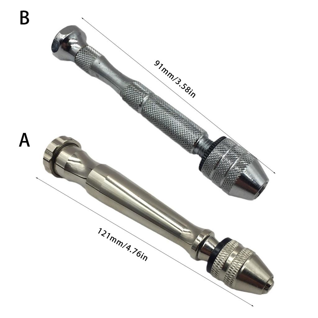 Aluminum Rotary Pin Vise Screwdriver Hand Drill Chuck Watch Repair Tool Watchmaker Jewelry Punching Hand Tools