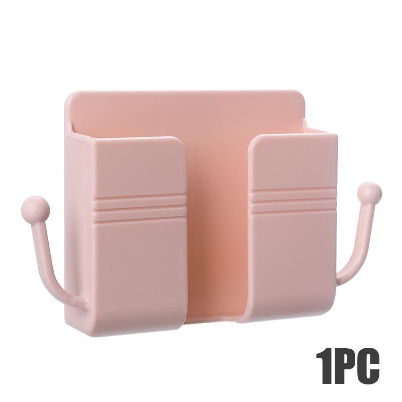 4/2/1 шт. Многофункциональный настенный держатель для телефона с крючками для хранения, домашний органайзер, клейкие кронштейны для пульта дистанционного управления, стойки