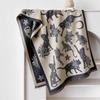 Autumn/Winter Double-Sided Imitation Cashmere Scarf with Cat Silhouette and Starry Sky Design