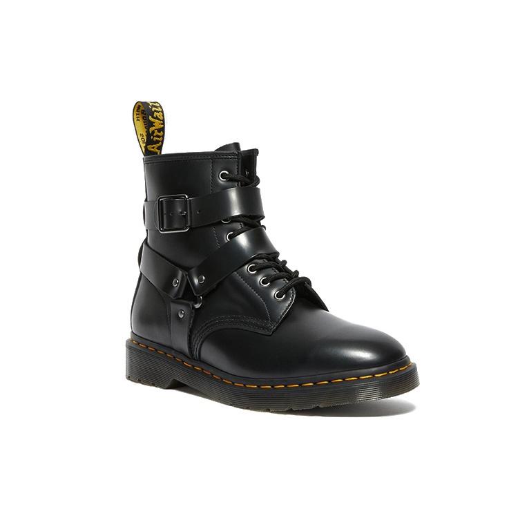Dr. Martens Cristofor Leather Harness Lace Up Boots 'Black' Unisex 27485001