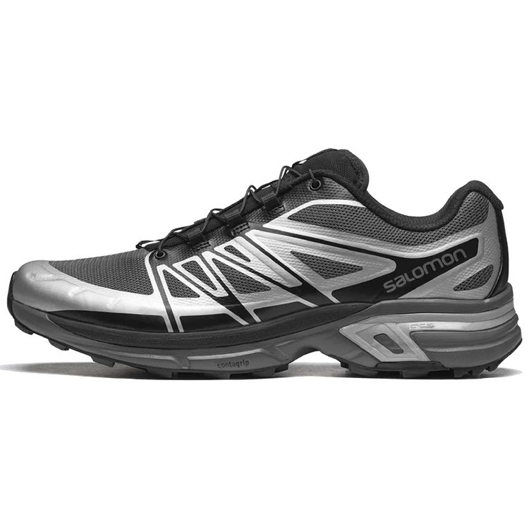 SALOMON Xt-Wings 2 Non-Slip Durable Low-Top Outdoor Functional Shoes Unisex Shoes Black Silver 417616