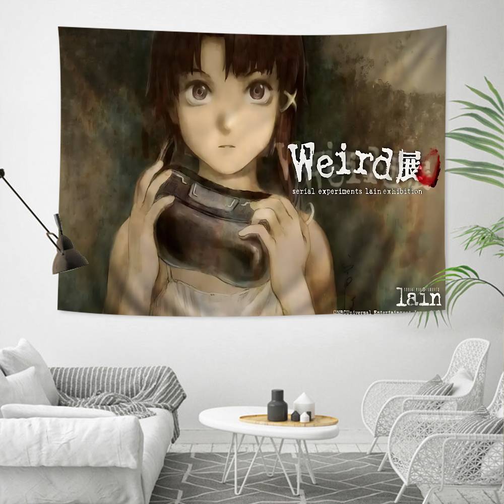 Serial Experiments Lain Cartoon Tapestry Home Decoration Hippie Bohemian Decoration Divination Home Decor