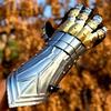 Medieval Gloves Set Medieval Steel, Brass Gauntlet Gloves Fully Functional Cosplay Gloves Halloween Costume Arms Best Gift