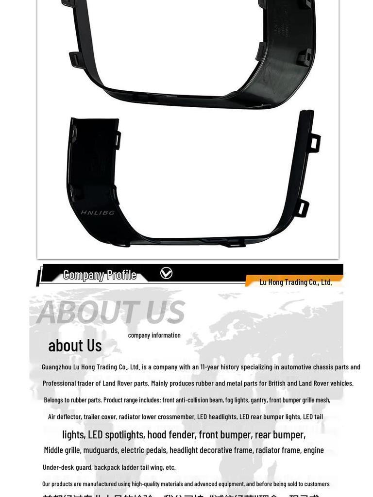 Основание накладки противотуманной фары для Land Rover Evoque (LR079389, LR079380)
