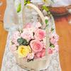 3 Shapes Flower Storage Basket Hand-Woven Wicker Flower Basket  For Plant Home Wedding