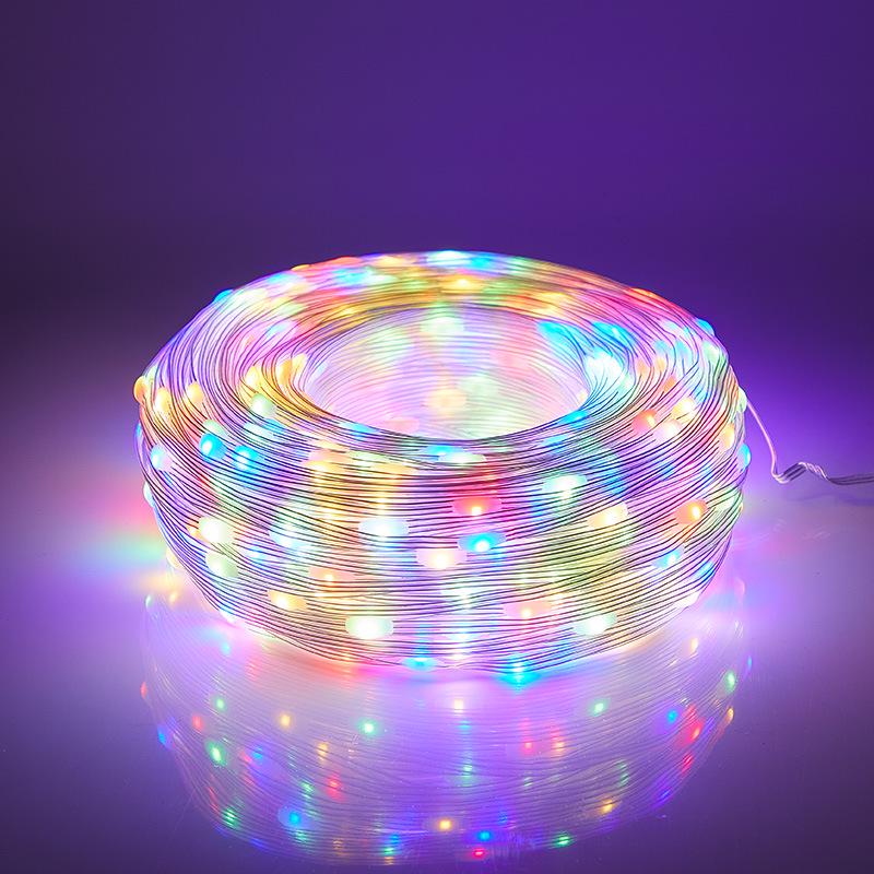 Уличные водонепроницаемые солнечные гирлянды для украшения дерева и сада