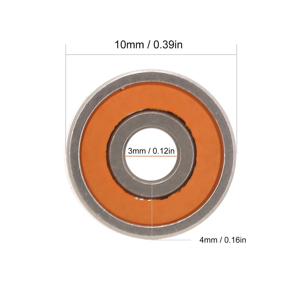 1pc Stainless Steel Hybrid Ceramic Fishing Reel Shaft Bearing 3x10x4mm