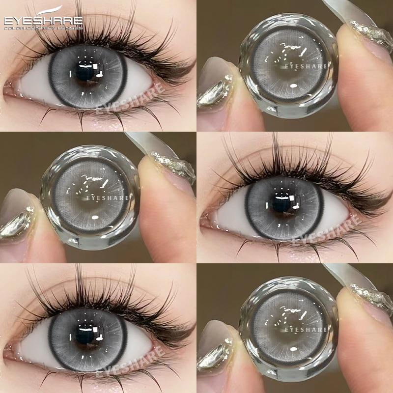 Eyeshare Ежегодные контактные линзы синего цвета - Усильте свой естественный цвет глаз с дизайном в корейском стиле