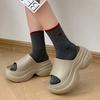 Women's Fashion Chunky Platform Slippers Summer  Non Slip Wedges Sandals Woman Outdoor Thick Bottom Eva Slippers for Women