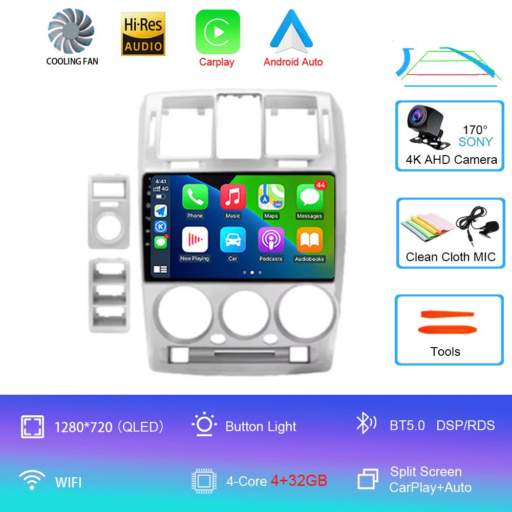 Car Radio Android 14 For Hyundai Getz 2002 - 2008 2009 2010 2011 Navigation GPS Multimedia Player Stereo WiFi+4G Carplay DSP BT