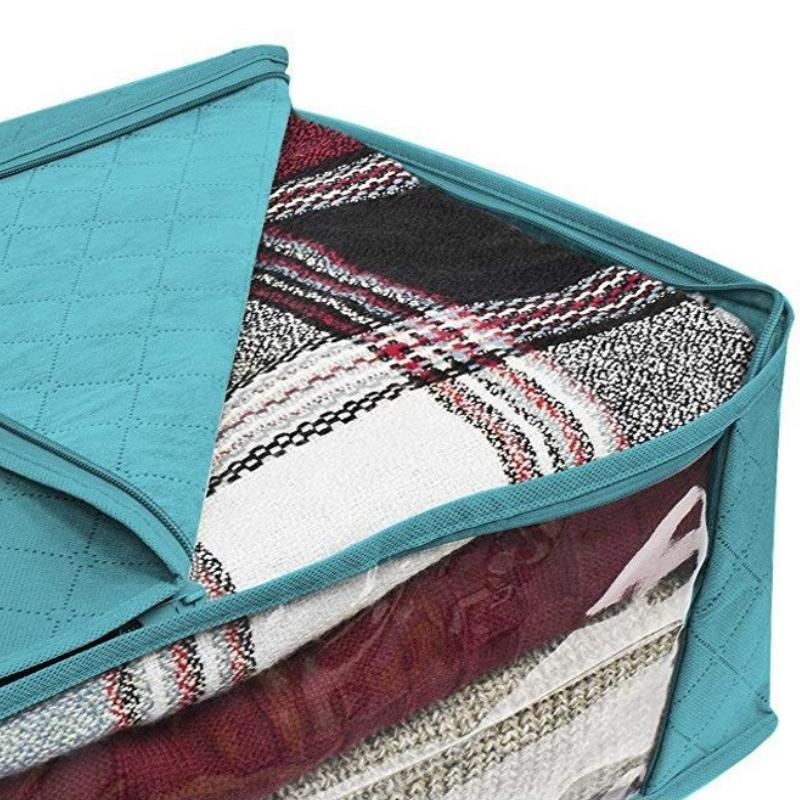 1-5 шт. Складная сумка для хранения одеял, большой вместимости, из нетканого материала, сумка для хранения одежды, герметичная, пыленепроницаемая, органайзер для одежды, коробка