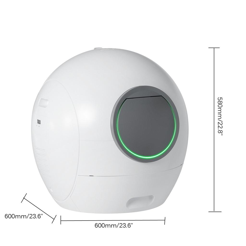 Electric Cat Litter Box Lid Cats Toilet Splash-proof Automatic Closed Smart Wifi Pet Litter Tray Self Cleaning With Litter Scoop