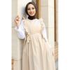 Frilly Laced Hijab Dress Casual Confort Gilet