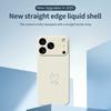 For iPhone 17 Pro Case White Love Pattern Printing Straight Edge TPU Phone Back Cover