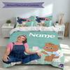 3pcs Custom Name Ms. Rachel Set,Includes 1 Duvet Cover and 2 Pillowcases,All-season Bedroom Decor