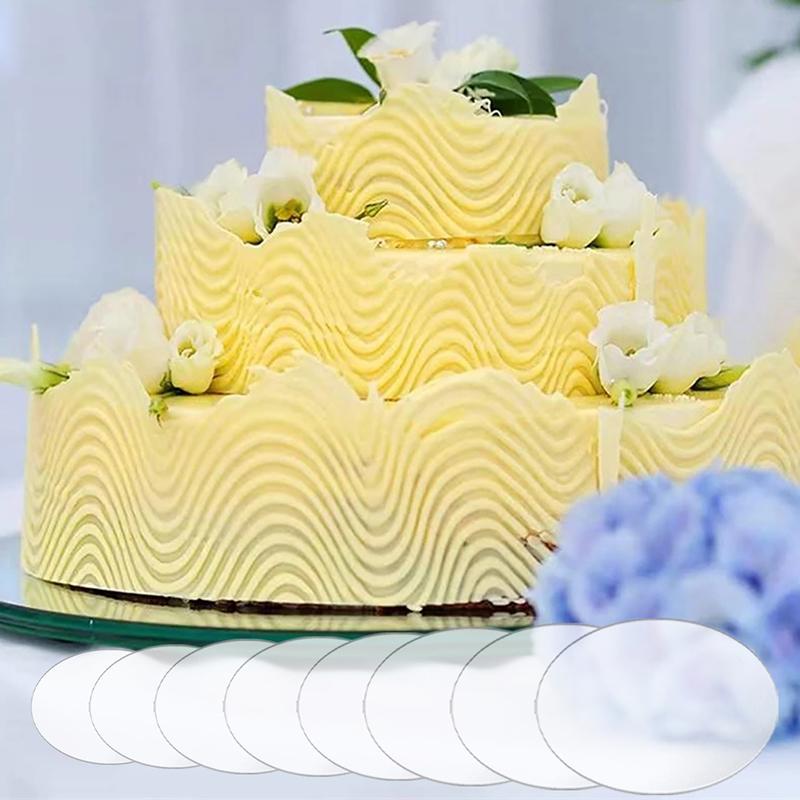 2Mm Clear Circle Acrylic Discs For Round Cake Disks Holders Diy Craft Bake Tool