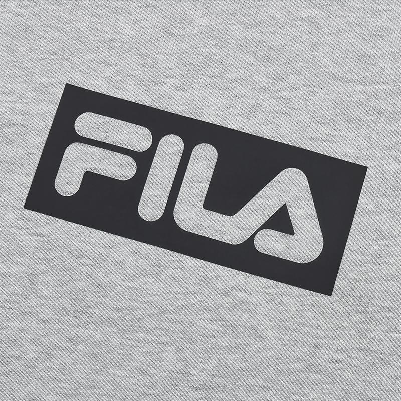 Fila Original Comfortable Fashion Basic Versatile Short Sleeve T-Shirt Unisex Tops Gray F51M529110FMG