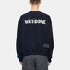 WE11DONE Graphic Printed Crewneck Sweatshirt WD-TS3-22-743-U-BK