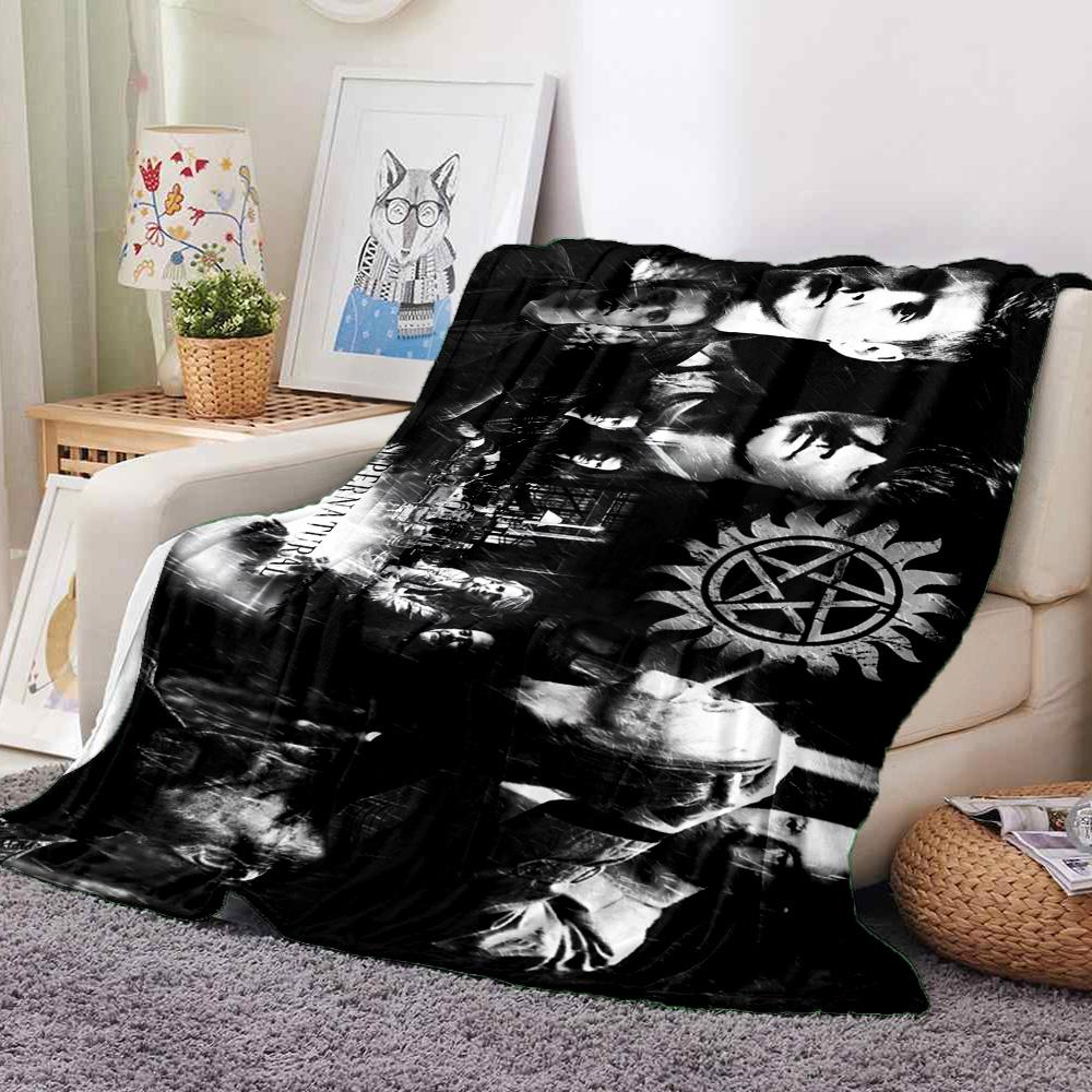 Supernatural Journey Flannel Blanket Throw Blanket Soft Warm Sofa Bed Camping Home Decor Unique Christmas Gift C922100