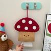 Unique Fabric Mushroom Wall Mounted Tissue Dispenser for Bathroom Kitchen or Office Storage Solution Daily Use