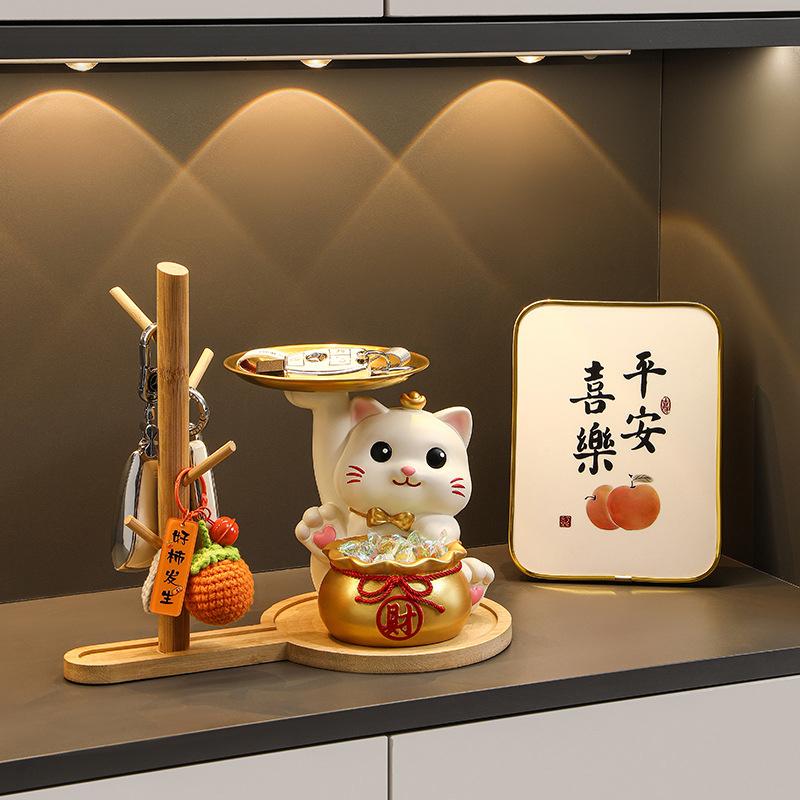 Nordic Bamboo Tree Branch Storage Tray Living Room Desktop Key Hanger Jewelry Display Frame Tray Decorations Ornaments