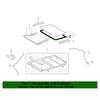 63251-0E010 63251-0E020 63251-48030 for 2005-2017 Sunroof Weatherstrip Seal Gasket Replacement Automotive Accessory