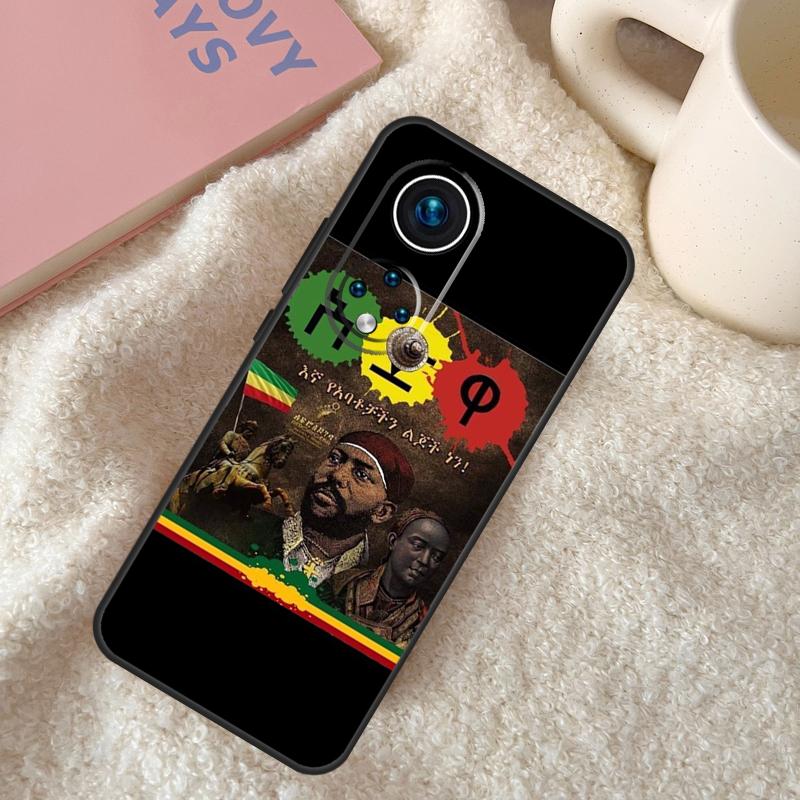 Emperor Menelik Ii Of Ethiopia Adwa Case For Honor 200 Pro X9b X9a X8b X8a X8 X9 X9c 50 70 90 Lite Honor Magic 7 6 5 Pro Coque