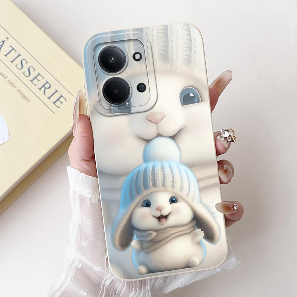 Для Xiaomi Poco C85 4G Милый Кролик Кошка Мультяшный Чехол Для Poco C85 C 85 4G Ударопрочный Мягкий Силиконовый Чехол
