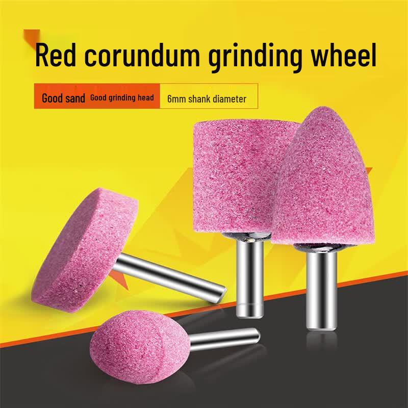 Red Corundum Grinding Bits for Rotary Tools