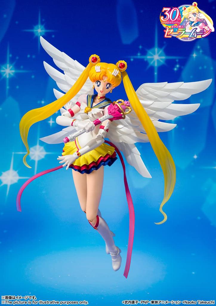 TAMASHII NATIONS Sailor Moon Eternal Sailor Moon приблизительно 135 мм окрашенная подвижная фигурка SHFiguarts ABS&PVC