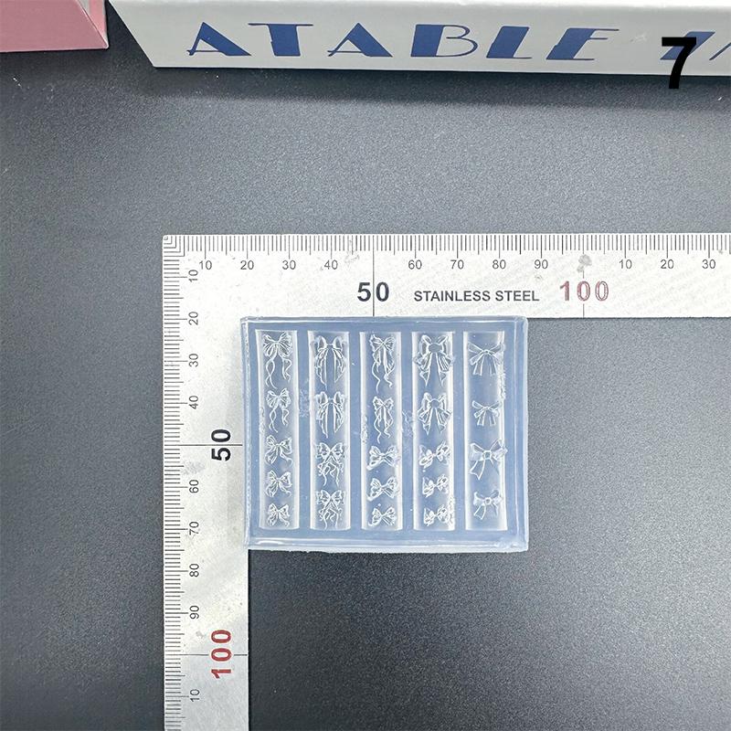 Торт Крем Юбка Бант Лента 3D Акриловая Форма Украшения для Нейл-арта Дизайн Своими Руками Силиконовая Форма для Нейл-арта Шаблон для Нейл-шармов